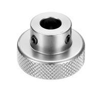 QUARKZMAN Manivelle en Alliage D'Aluminium Anodisé 8mm Alésage 30mm OD Bouton Moleté Poignée Tournante avec Clé pour Fraiseuse Tour Plateforme de Déplacement de Glissière