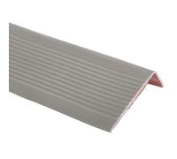 QUARKZMAN Marchepied En Caoutchouc, 3.28 ft Bande De Bord D'Escalier Antidérapante Auto-Adhésive, Protège-Marche Imperméable Pour Sols Intérieurs Et Extérieurs, Gris Clair