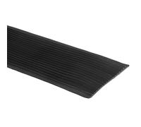 QUARKZMAN Marchepied En Caoutchouc, 3.28 Pieds Bande De Bord D'Escalier Antidérapante Autoadhésive, Revêtement D'Escalier Imperméable Pour Sols Intérieurs Et Extérieurs, Noir