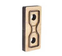 QUARKZMAN Matrice de Découpe en Cuir 4,7"x1,6"x0,7" en Acier Inoxydable pour Découper des Sangles, Outil de Poinçonnage en Bois pour la Fabrication d'Artisanat en Cuir Diy