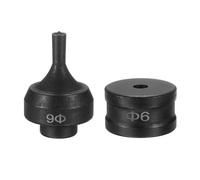 QUARKZMAN Matrice De Poinçonnage Hydraulique 6mm Trou Rond Acier 40Cr Kit De Poinçonnage Électrique Pour CH-60 Machine De Poinçonnage Électrique, Noir