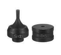 QUARKZMAN Matrice Hydraulique Pour Trous Ronds 5mm en Acier 40Cr Kit de Perçage Électrique pour Machine de Perçage Électrique CH-60, Noir