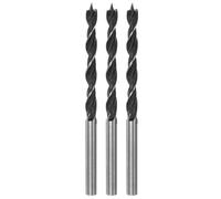 QUARKZMAN Mèches de Perçage Brad Point 5mm Dia 1,97" Profondeur 3Pcs | 1.97" Profondeur de Perçage Tige Droite Ronde Mèche Métrique Brad Point Hélicoïdales pour Menuisierie Plastique Caoutchouc