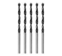 QUARKZMAN Mèches de Perçage Pointe Brad 3,5mm Dia 1,4" Profondeur 5Pcs | Tige Ronde Droite Mèches Métrique, Acier de Perçage Pointe Brad 1,4" Profondeur de Perçage Spirale pour Menuisier Bois