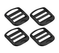 QUARKZMAN Métal Trapèze Boucle Curseur Tri-Planeur Métal Réglable Boucles, 4pcs 25mm(1") Intérieur Largeur pour Sangle Sac Dos Sangle, Noir