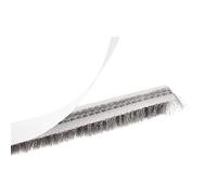 QUARKZMAN Météo Décapage Brosse, 10ft L x 0.28" W x 0.24" H Auto-Adhésif Joint Bande Étanchéité Balayage Brosse Gris pour Porte Fenêtre