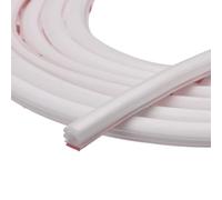 QUARKZMAN Météo Décapage Porte Joint Bande, 6 Mètres x 10mm x 15mm Autocollant Adhésif Caoutchouc Joint Bande pour 12-14mm Espace, pour Fenêtre et Porte Insonorisation (Blanc)