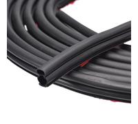 QUARKZMAN Météo Décapage Porte Joint Bande 6 Mètres x 10mm x 15mm Noir