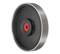 QUARKZMAN Meule diamantée pour lapidaire 6 pouces x 1 pouce avec alésage de 1 pouce, grain 120, avec réducteurs, pour pierre, marbre, pierres précieuses, verre, carbure cémenté et acier.