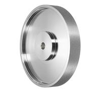 QUARKZMAN Meule lapidaire diamantée 6 pouces x 1 pouce avec trou d'arbre de 1/2 pouce, grain 400, pour joyaux, pierre, marbre, pierres précieuses, verre, céramique, cristal, acier