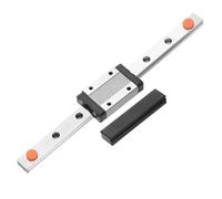 QUARKZMAN MGN12 200mm Rail Linéaire Mini MGN12 Rail Linéaire Noir | Avec MGN12H Bloc Coulissant Roulement Acier Et Plastique, Pour DIY Imprimantes 3D Et Machine CNC