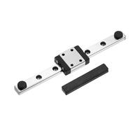 QUARKZMAN MGN7 Rail Guide Lineaire 100mm Avec MGN7C Coulisseau Et Mini Guide, Guidage Lineaire Pour Mini Machine Gravure CNC Imprimante 3D