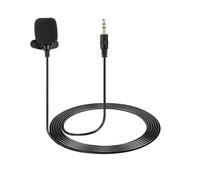 QUARKZMAN Micro Cravate Lavalier, Microphone Cravate 3.5mm Stéréo 3 Pôles Condensateur 1.5m Micro Directionnel Mini Micro Cravate Filiaire Pour Teachers Presenters