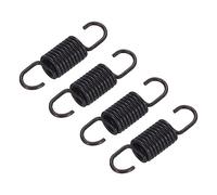 QUARKZMAN Micro-ondes Four Porte Ressort Universel Loquet Ressort Aluminium 7mm Compatible pour Four Réchaud Gamme Noir 4pcs