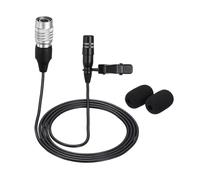 QUARKZMAN Microphone Lavalier À Pince, Microphone À Condensateur Avec Connecteur Audio-Technical Type Plug Micro Directionnel Cravate Filaire 1m Pour Présentateurs Musiciens Acteurs