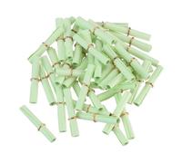 QUARKZMAN Mini Vintage Messages Paper Scrolls, 100Pcs 10x5cm Random Valentine Message Wish Paper Roll Pour Party Birthday, Grass Green