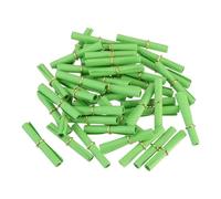 QUARKZMAN Mini Vintage Messages Paper Scrolls, 48Pcs 5 x 5cm Random Valentine Message Wish Paper Roll Pour Party Birthday, Green