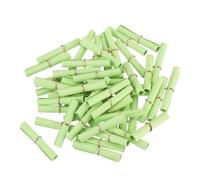 QUARKZMAN Mini Vintage Messages Paper Scrolls, 48Pcs 6 x 3cm Random Valentine Message Wish Paper Roll pour Party Birthday, Teal