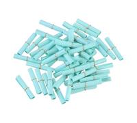 QUARKZMAN Mini Vintage Messages Paper Scrolls, 48Pcs 6 x 3cm Random Valentine Message Wish Paper Roll pour Party Birthday, Sky Blue