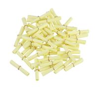 QUARKZMAN Mini Vintage Messages Paper Scrolls, 48Pcs 6x3cm Random Valentine Message Wish Paper Roll Pour Party Birthday, Light Yellow