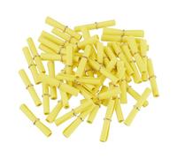 QUARKZMAN Mini Vintage Messages Parchemin Papier, 100Pcs 10 x 5cm Aléatoire Valentine Message Souhait Rouleau Papier Pour Party Anniversaire, Yellow