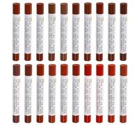 QUARKZMAN Mobilier Réparation Cire Crayons Trousse, 20pcs - Bois Remplissage Colle, Retouche Meubles Marqueurs - pour Rayures Trous Tables Bureaux Bois Sol Stratifié Housses, Rouge Série