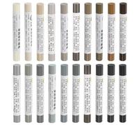 QUARKZMAN Mobilier Réparation Cire Crayons Trousse, 20pcs - Bois Remplissage Colle, Retouche Meubles Marqueurs - pour Rayures Trous Tables Bureaux Bois Sol Stratifié Housses, Gris Série