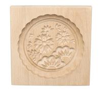 QUARKZMAN Moule à Biscuits en Bois Sculpté Flocon de Neige 10x10cm, 1 Pièce | Tampon à biscuits 3D à empreinte profonde qui marque le motif du premier coup. Se farine, se démoule sans coller.