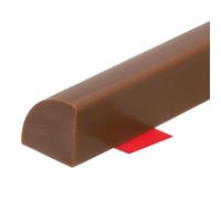 QUARKZMAN Moulure Flexible, Moulure Quart-de-Rond Flexible de 39 Pouces en Silicone à Coller, Barrière d'Eau de Douche auto-Adhésive pour Décoration d'Angle de Salle de Bain, Marron