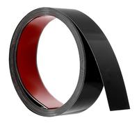 QUARKZMAN Moulures de Finition Murale, 16.4 Ft X 1.57 In Acier Inoxydable Peel And Stick Auto-Adhésif Bordure Métallisée Finition Miroir pour Décoration Diy Maison, Noir