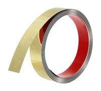 QUARKZMAN Moulures Décoratives Autocollantes en Acier Inoxydable, 5m X 3cm Doré Garniture de Moulure Murale Autocollante avec Finition Miroir avec des Sacs et des Cartes pour Mur, Sol