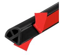 QUARKZMAN Moulures Flexibles Silicone 300cm, 15x15mm Moulure Autocollant Mural Double Face Auto-Adhésif Quart de Rond, Joint Décoratif pour Plafond Mur Angle Sol Baignoire Barrière Eau, Noir