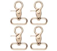 QUARKZMAN Mousqueton à Pivot mm Pièces Alliage de Zinc Bronze | Crochet à déclenchement à ressort, robuste, pour sangles et sacs, fermeture à griffe de homard, clip de cordon