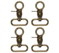 QUARKZMAN Mousqueton pivotant 4 Pièces 32mm Bronze