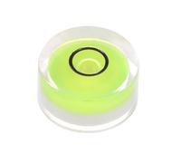 QUARKZMAN Niveau à Bulle Rond 18x9mm Mini Niveaux à Bulle Circulaires pour le Nivellement de Trépied d'Appareil Photo, Télescope, Atelier, Plateau Tournant, Cadre de Photos, Jaune
