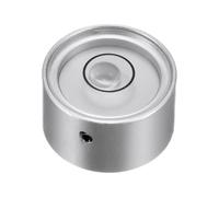 QUARKZMAN Niveau à Bulle Rond 20x10mm Mini Niveaux à Bulle Circulaires pour Le Nivellement de Trépied d'Appareil Photo, Télescope, Atelier, Tourne-Disque, Cadre Photo, Argent Blanc