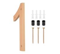 QUARKZMAN Numéro Maison Moderne 12 Pouces, Numéro Maison Flottant Acrylique Pour Adresse Extérieure Pour Maison Avec Kit Clous Pour Boîte Aux (Numéro 1, Ton Or)