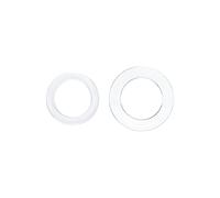 QUARKZMAN Nylon Blanc Rondelles Plates pour M8 Vis Boulons 13mm 11mm OD et 0,8mm 2mm Épaisseur 100pcs