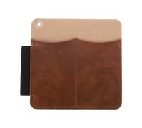 QUARKZMAN Organisateur de Poche en Cuir 5,1" x 5,3" avec Crochet de Support Glissante pour Couteau Boucle pour Stylo pour Couteau de Poche Lampe Stylos et Outils Multifonctions, Marron