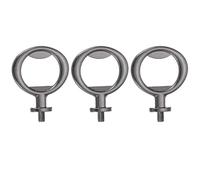 QUARKZMAN Ouvre-Bouteille, 3Pcs 50mm - Ouvre-BouteilleVis En Alliage De Zinc, Kit D'Insertions Plates Pour Matriel FiletPour Mariage Ftebordeaux DIY Artisanat Et Fait Main (Noir)