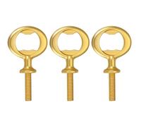QUARKZMAN Ouvre-Bouteilles, 3Pcs 81mm - Ouvre-BouteillesVis En Alliage De Zinc, Kit D'Inserts Plats Pour Matriel FiletPour Mariage Ftebordeaux DIY Artisanat Et Fait Main (Or Mat)