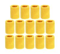 QUARKZMAN Pack De 14 Bandes De Poignet Bandes De Sport Absorbantes Jaune