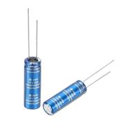 QUARKZMAN Pack De 2 Super Capacitor 3.8V 100F L25mmxD8mm | Condensateurs Électrolytiques En Aluminium Pour Stockage D'Énergie De Secours À Bord, Capacité Électrochimique