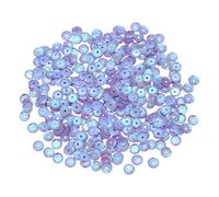 QUARKZMAN Paillettes en Vrac 4000 Pcs 5MM Sequins Coupe Broderie Dos Argenté pour Création de Bijoux Travaux Manuels Couture, Violet AB