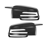 QUARKZMAN Paire De Couvercles De Rétroviseur De Remplacement En Fibre De Carbone Noire Pour Mercedes-Benz W176 W204 W246 C117