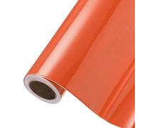 QUARKZMAN Papier Adhésif Orange Brillant 15.7" x 197" Autocollant Décolle Colle Revêtement Comptoir Imperméable Papier Peint Pour Bureau Meuble Garde-Robe Comptoir Armoire Cuisine Salle Bain