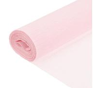 QUARKZMAN Papier Crêpe, 7.9ft Long 20 Inch Large Papier Crêpe Rose Clair Pour Streamers Décorations De Fête, Fournitures De Fête De Graduation, DIY Artisanat (Pack De 1)