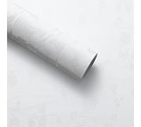 QUARKZMAN Papier Peint Floral Vintage, 23,6x197 Papier Peint Adhésif Vinyle Imperméable Motif Fleurs Vignes Rétro Papier Contact Autocollant pour Chambre Cuisine Plan de Travail, Beige