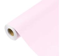 QUARKZMAN Papier Peint Rose Pâle de 1000x40cm, Papier Peint Autocollant, Papier Contact Rose Pâle en Vinyle Auto-Adhésif pour la Décoration Murale