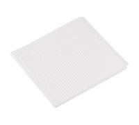 QUARKZMAN Papier Résistant à L'Huile pour Pizza, 100Pcs 15x15cm Feuilles de Papier en Carton Ondulé à Une Couche pour Tapis de Pizza, Panier Alimentaire pour Pique-Nique, Festival (Blanc)